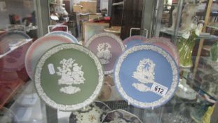 Seven Wedgwood limited edition Valentine Day plates from 1982 through to 1988.