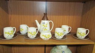 A fourteen piece Carlton ware coffee set.