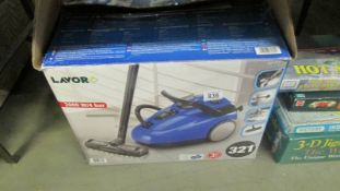 A boxed Lavor 2000 W/4 bar vacuum cleaner.