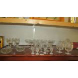 A mixed lot of drinking glasses.