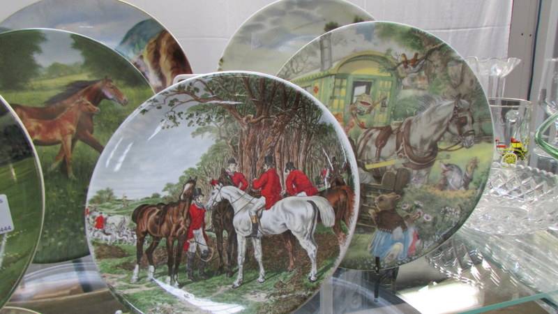 Six horse related collector's plates and two others. - Image 2 of 3