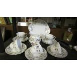 An eighteen piece Royal Standard 'Fancy Free' tea set.