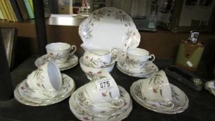 An eighteen piece Royal Standard 'Fancy Free' tea set.