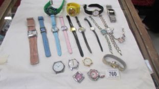 A quantity of wrist watches,