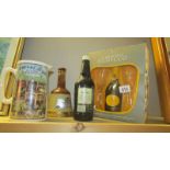 A Bell's whisky bell, a gift pack. pub jug etc.