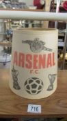 A Vintage Arsenal FC lamp shade.