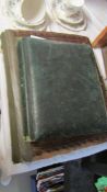 Two Victorian/Edwardian photograph albums in a/f condition, one with contents.