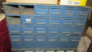 A metal work shop chest,