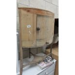 A 19th century pine corner washstand, a/f.