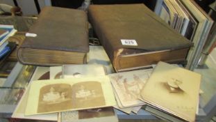 Two Victorian/Edwardian photograph albums in a/f condition,