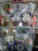 A collection of Royalty commemorative ware including DVDs