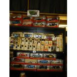 Approximately 60 boxed diecast Matchbox models of Yesteryear and Lledo