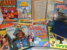 A good lot of scout and girl guide annuals/books