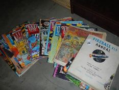 A quantity of 1980's 2000AD comics etc.