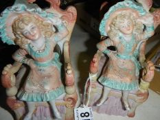 2 early 20c bisque figures in good order