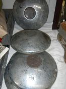 A set of 4 vintage Rover hub caps