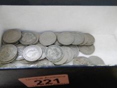 A quantity of post 1947 one shilling coins