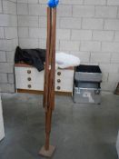 An unusual vintage 4 arm wooden clothes airer,