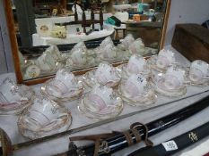 A 30 piece vintage teaset