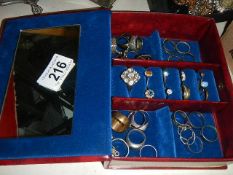 A quantity of 30+ assorted rings in all different sizes