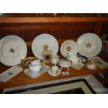 A quantity of crested china (some in need of cleaning)