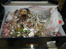 A box of costume jewellery