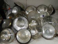 A selection of used classic car headlamps