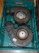 2 classic car/van heater fan motors,