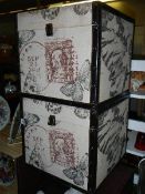 2 decorative storage boxes Collect only