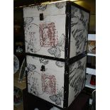 2 decorative storage boxes Collect only