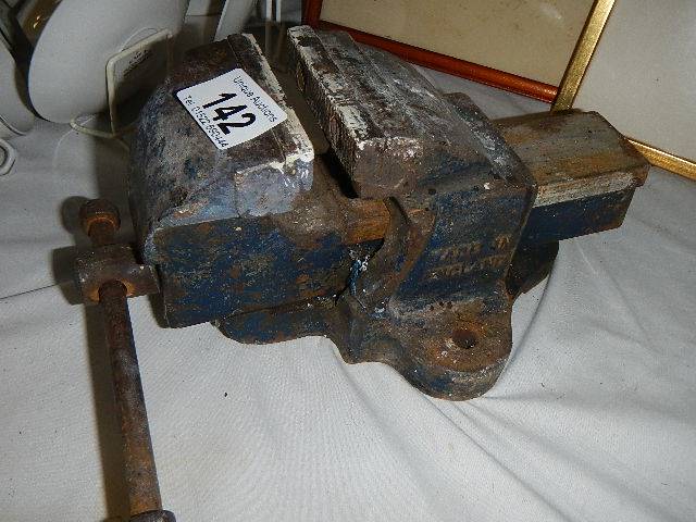 A small bench vice,