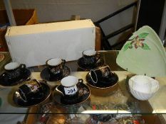 A Japanese 6 setting coffee set,