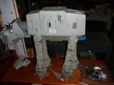 A Starwars AT-AT Imperial walker and 4 figures