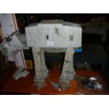 A Starwars AT-AT Imperial walker and 4 figures