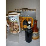 A Bell's whisky bell (no contents), a gift pack, pub jug etc.