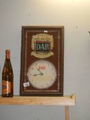 An original DAB German Premier Beer wall clock.