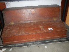 A vintage oak desk top,