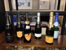 6 bottles of 'sparkling wine' 4 Prosecco,