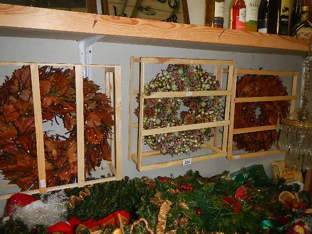 3 new Christmas wreaths plus quantity of garlands etc. - Image 2 of 3