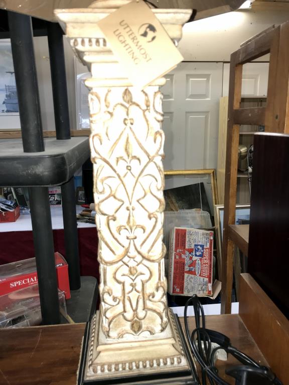 A large 'Uttermost lighting' designer table lamp with shade, brand new, - Image 2 of 3