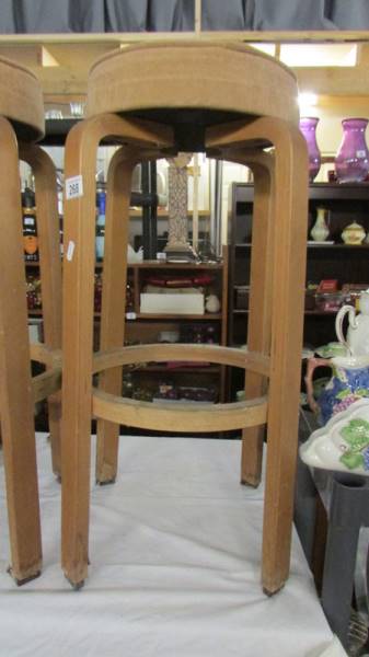 A set of four bar stools. (Collect only). - Image 2 of 2
