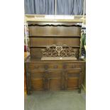 A good quality oak dresser. (Collect only).