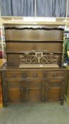 A good quality oak dresser. (Collect only).
