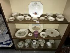 A quantity of mainly W H Goss plates, dishes, cups etc.