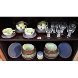 A large quantity of Denby, including plates, bowls,