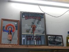 Three original breweriana advertising mirrors.