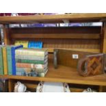 14 Oxford world's classic books and a folding book rack