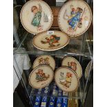 7 boxed 1970's Hummel Goebel annual plates (11971, 72, 73, 74, 75,