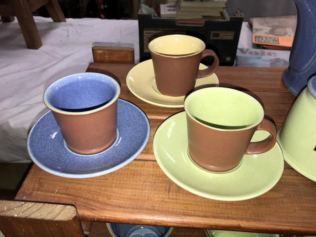 A good lot of new and unused Denby, cups and saucers, mugs, teapot, sugar bowl, milk jug etc, - Image 2 of 7