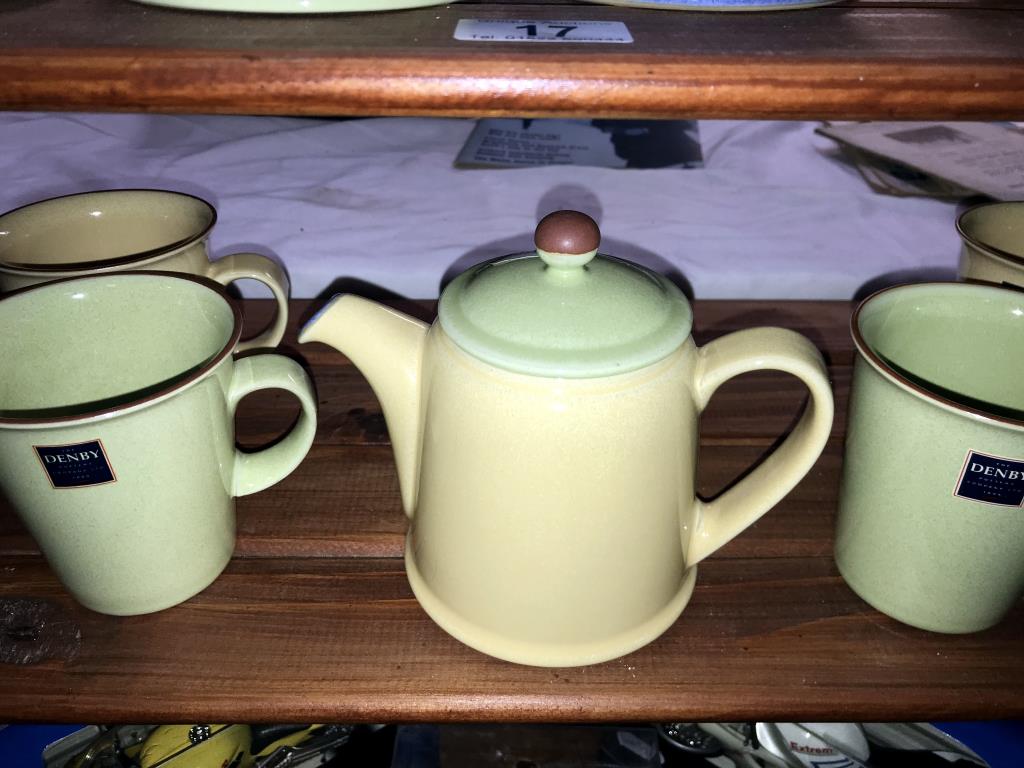 A good lot of new and unused Denby, cups and saucers, mugs, teapot, sugar bowl, milk jug etc, - Image 6 of 7